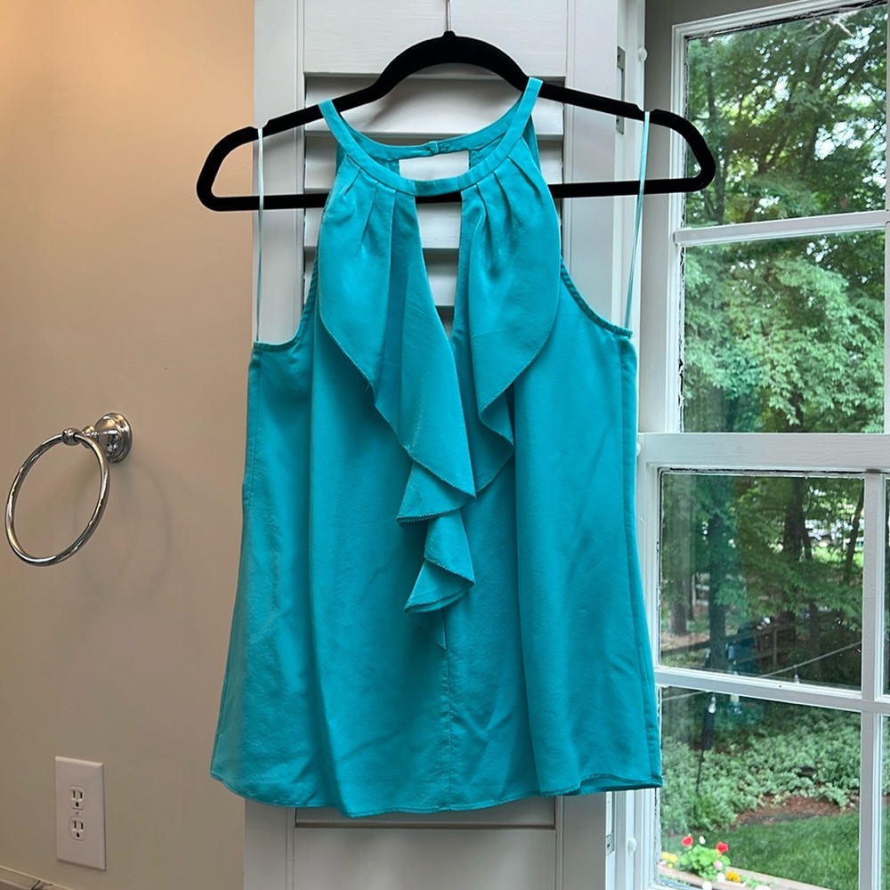 Trina Turk Sleeveless Silk Blouse